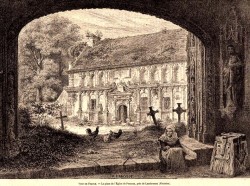 Enclos de Pencran vers 1845