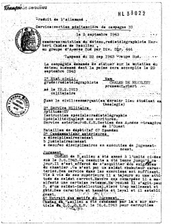 Transfert et jugement 1943
